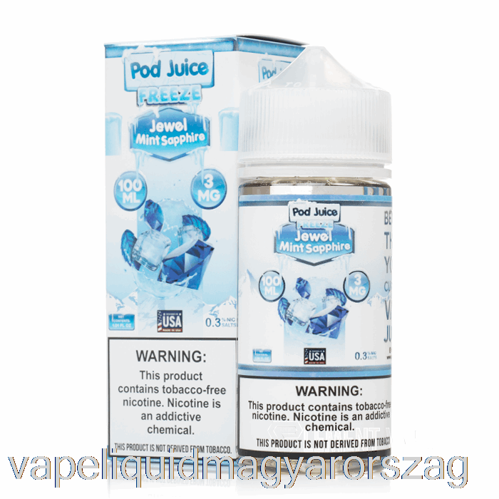 Fagyasztva ékszer Menta Zafír - Hüvelylé - 100 Ml 3 Mg Vape Toll